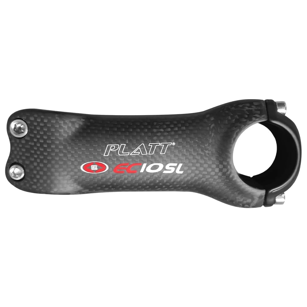 ECIOSL Full Carbon Fiber Bike Stem, 31.8mm Handlebar 28.6mm Steerer Tube, Ultralight Road MTB Bicycle Stem 70/80/90/100/110/120mm with Free Carbon Spacers (100mm stem)