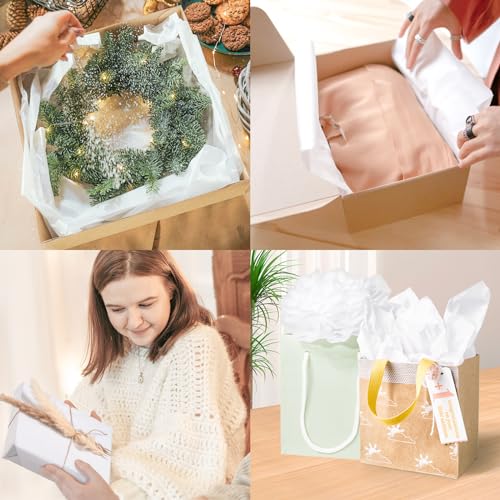 Simetufy 15×20INCH WHITE TISSUE PAPER 1000 Sheets White Tissue Paper Bulk thumb #5