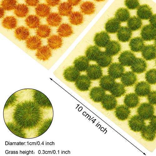 Blulu 98 Pezzi Ciuffo di Erba Statica 3 mm Auto