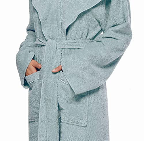 Arus Women's Princess Robe Ankle Long Hooded Lightweight Turkish Cotton Bathrobe3