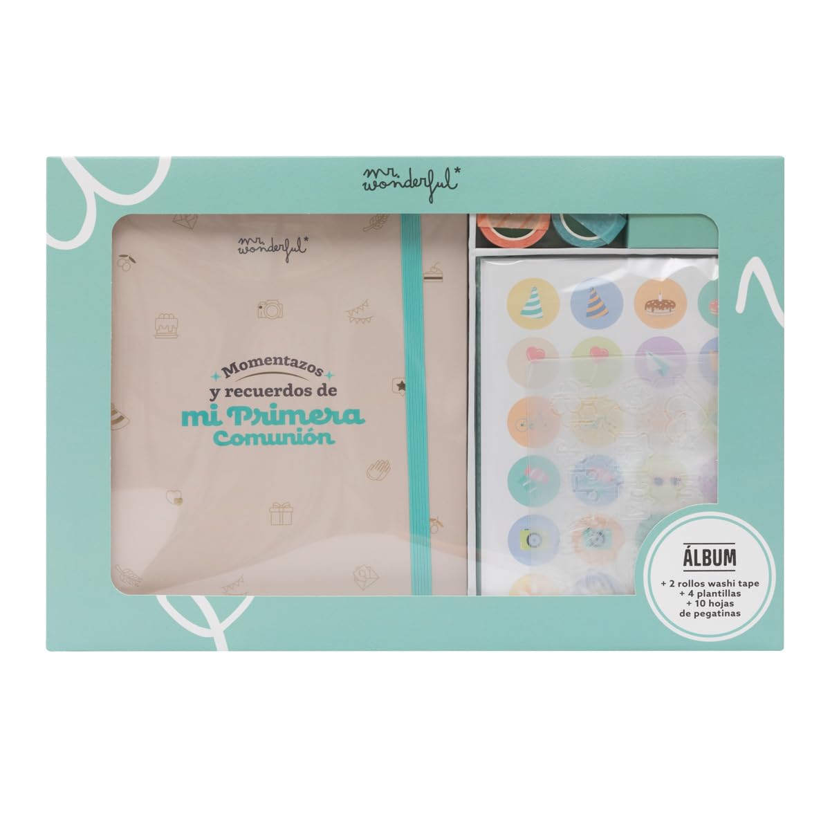 Mr. Wonderful - Scrapbooking Photo Album Kit - Moments and Memories of My First Communion