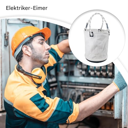 Electrician Electricians Tool Storage , Portable Equipment Bag, Multi Pocket Supply Company Carrying System, Lightweight Work Bag with Construction Shrine Room - Garden for T - Image 7