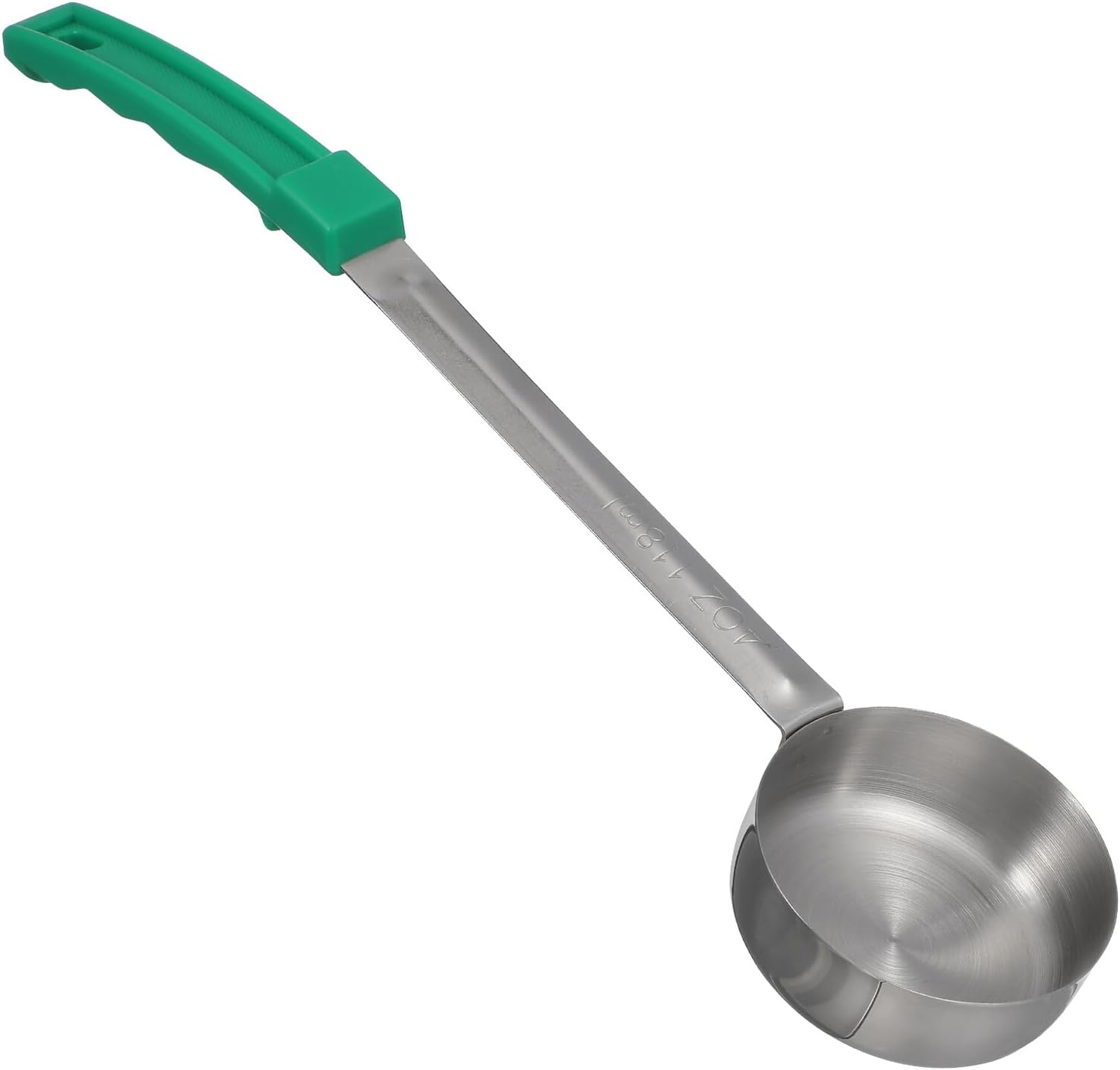 CALLARON Long Handle Portion Control Serving Spoon 4 Ounce Sturdy Sauce Ladle for Kitchen and Dining