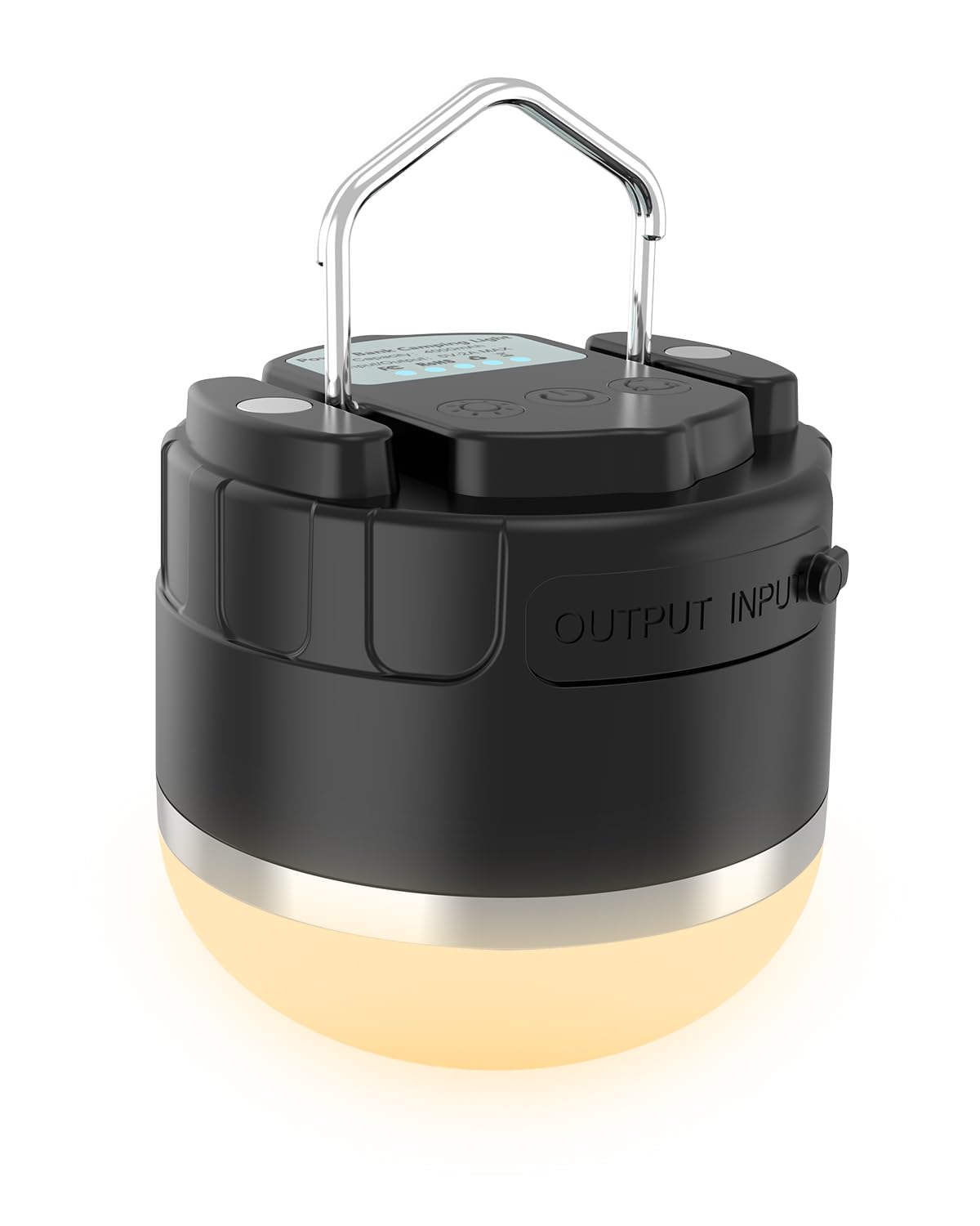 LED Camping Lantern Rechargeable, 1000LM Portable Camping Tent Light with 4 Light Modes & Magnetic Base, 4000mAh Emergency Hanging Light for Hurricane, Power Outage, Home, Camping, Hiking