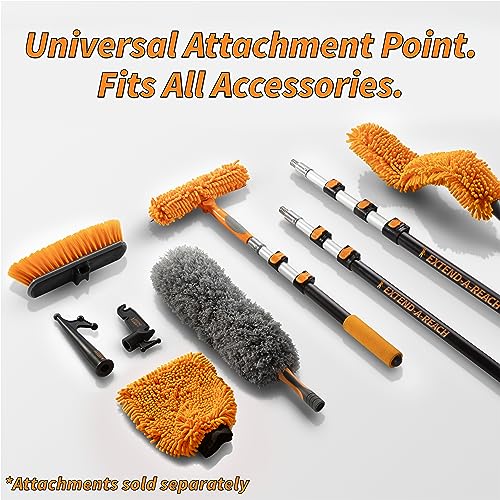 1.5-3 Ft Long Paint Roller Extension Pole // Multi-Purpose Telescopic Extension Pole With Universal Twist-On Metal Tip // Lightweight & Sturdy Extendable Pole For Painting Dusting And Window Cleaning #TOP6