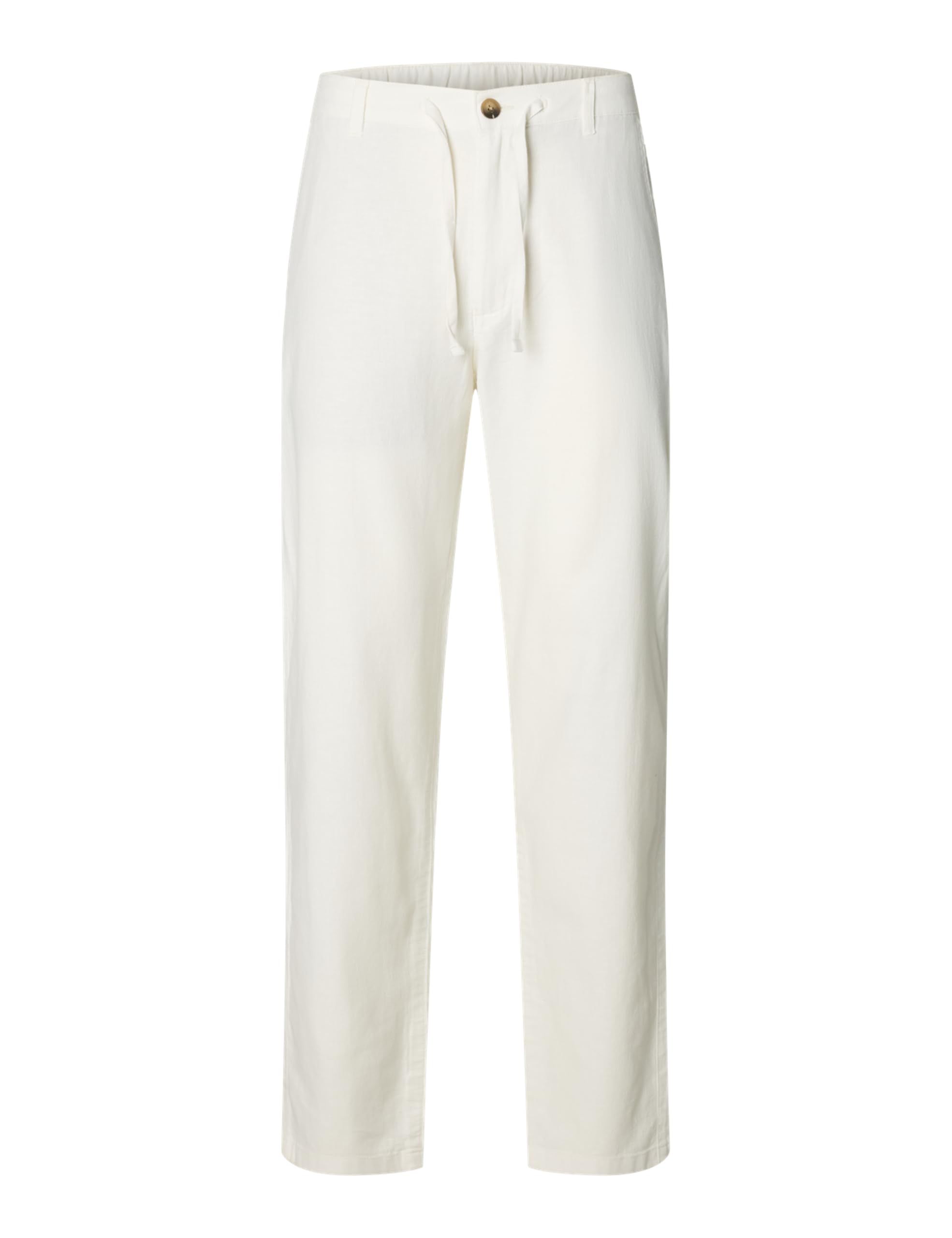 SELECTED HOMME Men's Chino Trousers, Cloud Dancer, L