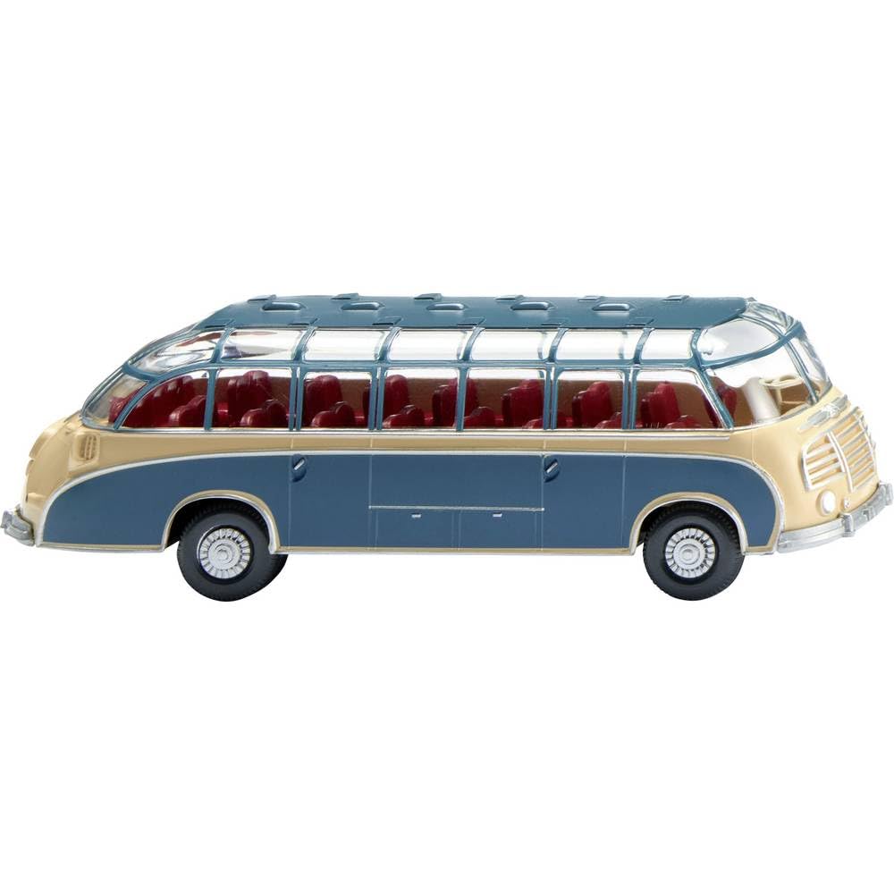 Wiking 073005 Coach (Setra S8) - Beige/Azure Blue Track H0 1:87, Not a Toy