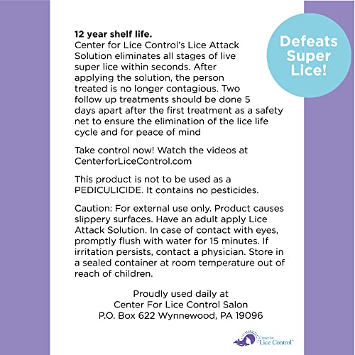 Kapow! Center For Lice Control Lice Attack Solution 8 Oz #TOP4