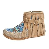 Botines Mujer Invierno Extra Anchas de botin plano para: Cómodas Antideslizante Puntera Ancha fáciles poner y quitar Ideal Otono