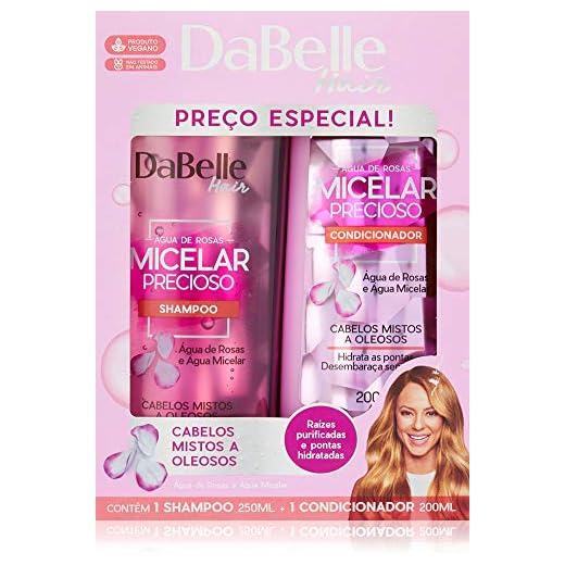 Kit Shampoo + Condicionador Dabelle Micelar Precioso 450Ml