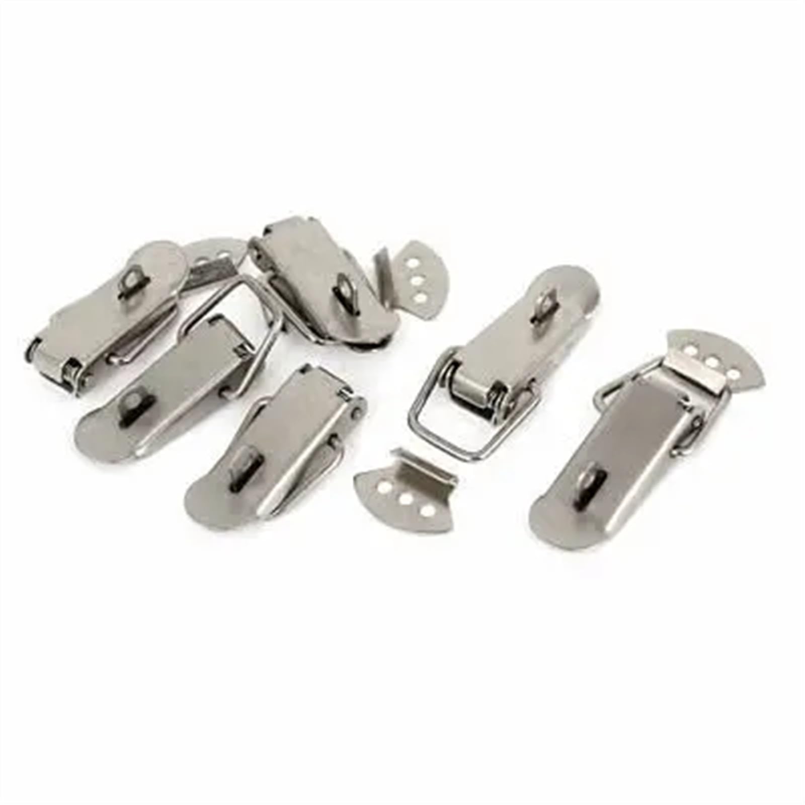 WQGQPXOB Suitcase Box Stainless Steel Spring Loaded Padlock Hasp Lock Toggle Latch 6 Set 1Pcs