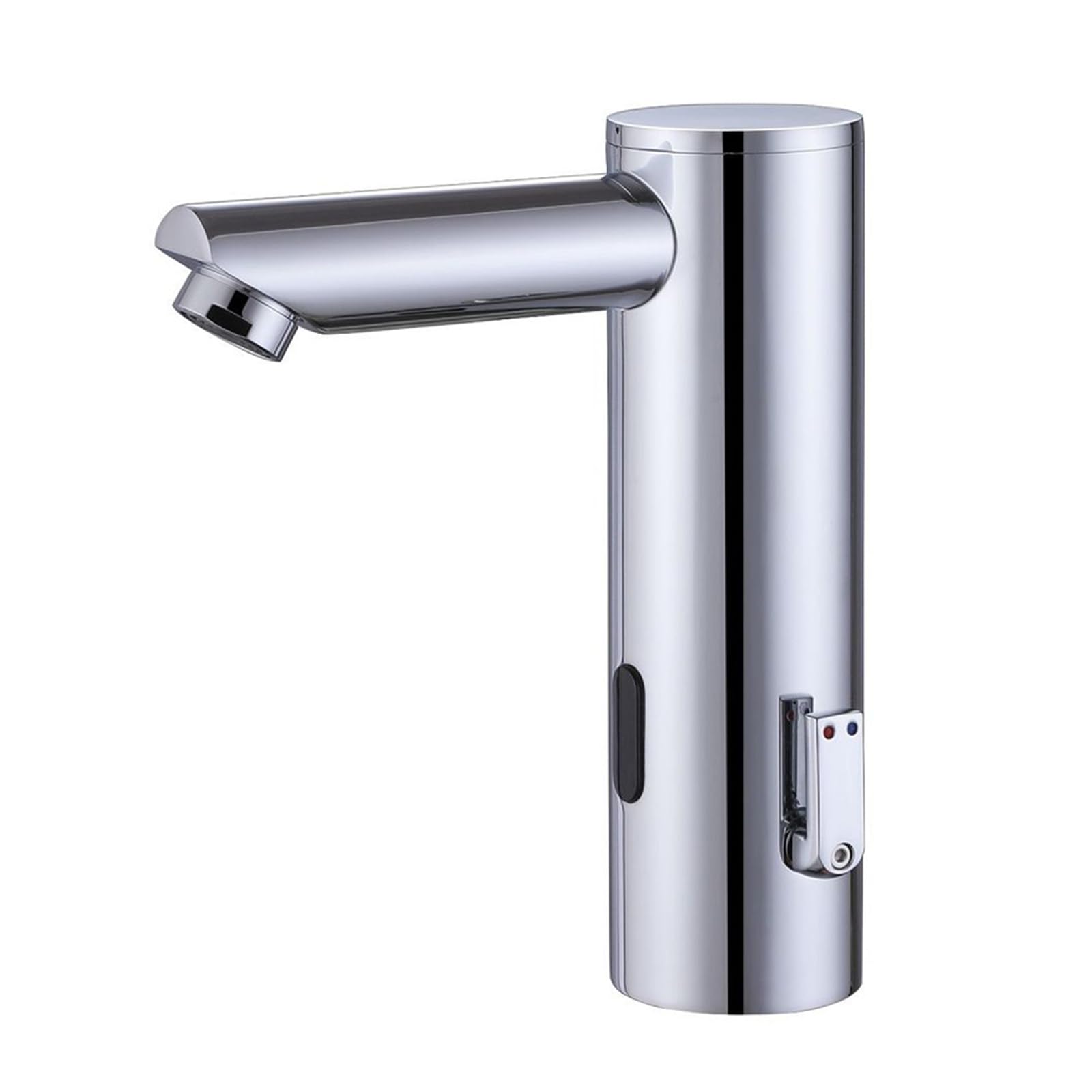 ZYCHSJXA Touchless Bathroom Tap Sink Taps Mixers Chrome Hot and Cold Water Mixer Infrared Sensor Faucet Battery
