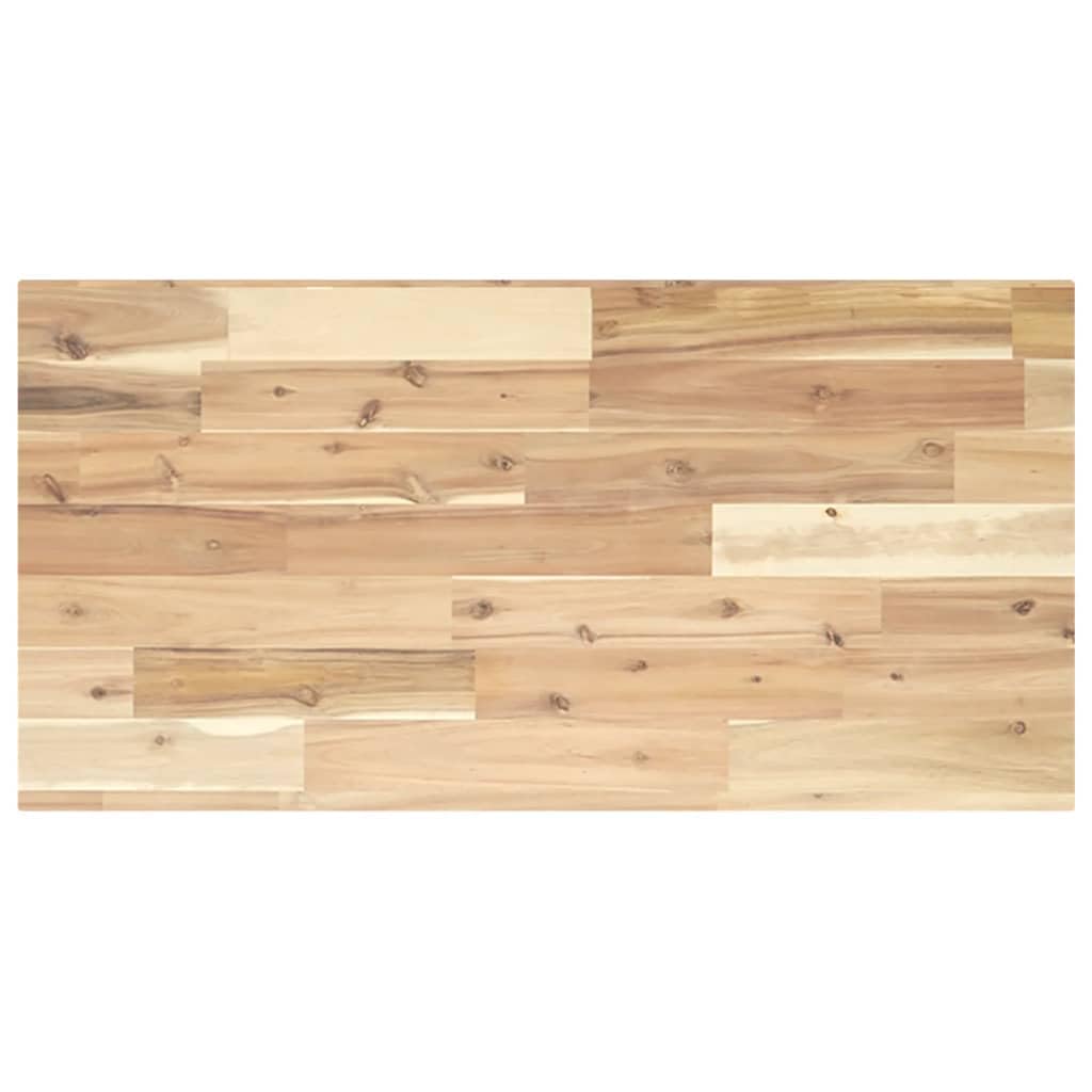 Schweberegale aus massiver Akazie 60x40x2 cm 2 Stück Unbehandeltes Holz Wandregal für Wohnzimmer Küche Bad