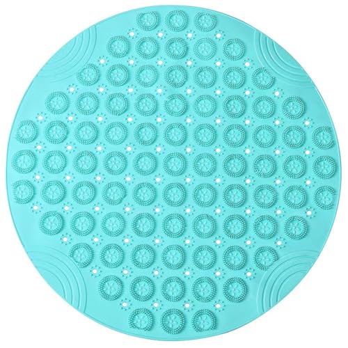 Tapis de douche rond antidérapant pour sécuriser la salle de bain