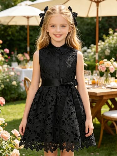 Vestido de Navidad para niñas sin mangas estilo fiesta comunión 6