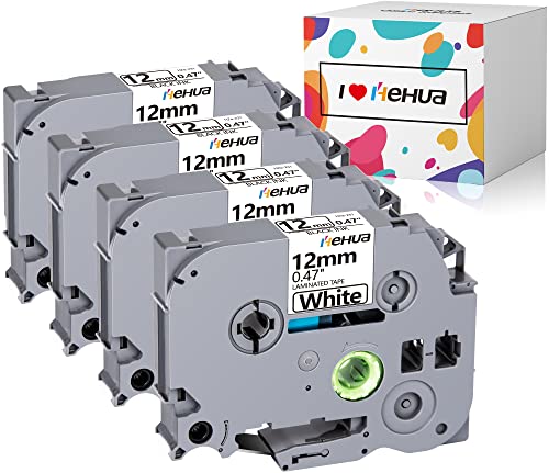 8pc Schriftband 12mm für Brother P-Touch TZe-231 PT E100 H105 D200 300 1000 1010
