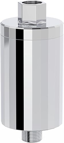 Filtro de cabezal de ducha All Metal filtro de ducha KDF 55, vitamina C, E y A, para agua dura, filtros de agua universales de alta presión para