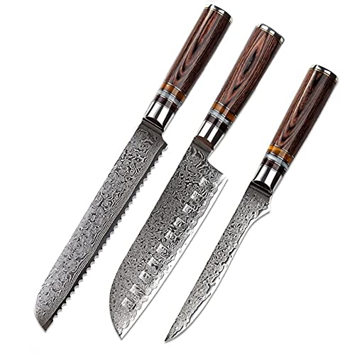 Set Cuchillos Cocina 3 Piezas Acero Aleación