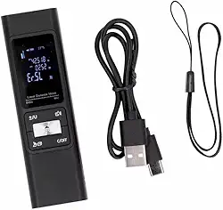 Trena Digital a Laser 80 Metros Recarregável com Nível Laser e Função de Cálculo de Área e Volume