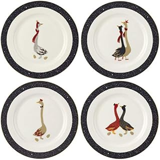 Portmeirion Home & Gifts SMGE78987-XG Cake Plates S/4 Boxed Set, Porcelain