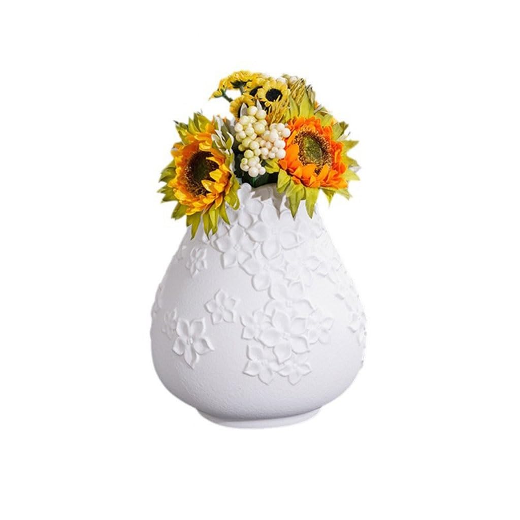 EINES Simplicity Home Ceramic Vase Ornaments Living Room Entrance Tabletop Flower Arrangement Device