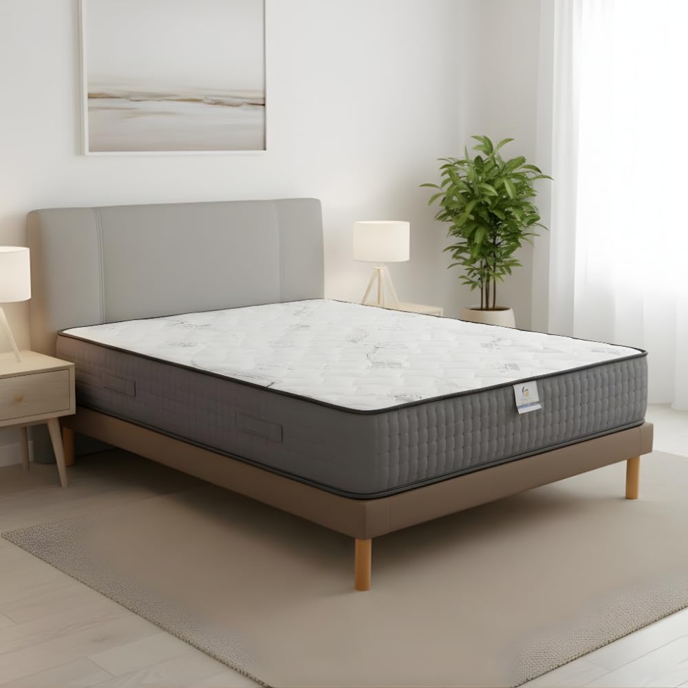 Materasso Matrimoniale Memory Foam 160x190 H25 | Tessuto traspirante | Antiacaro e Anallergico | Antibatterico e Ergonomico | Struttura indeformabile | 100% Made in Italy (Altezza: 25cm, 160x190)