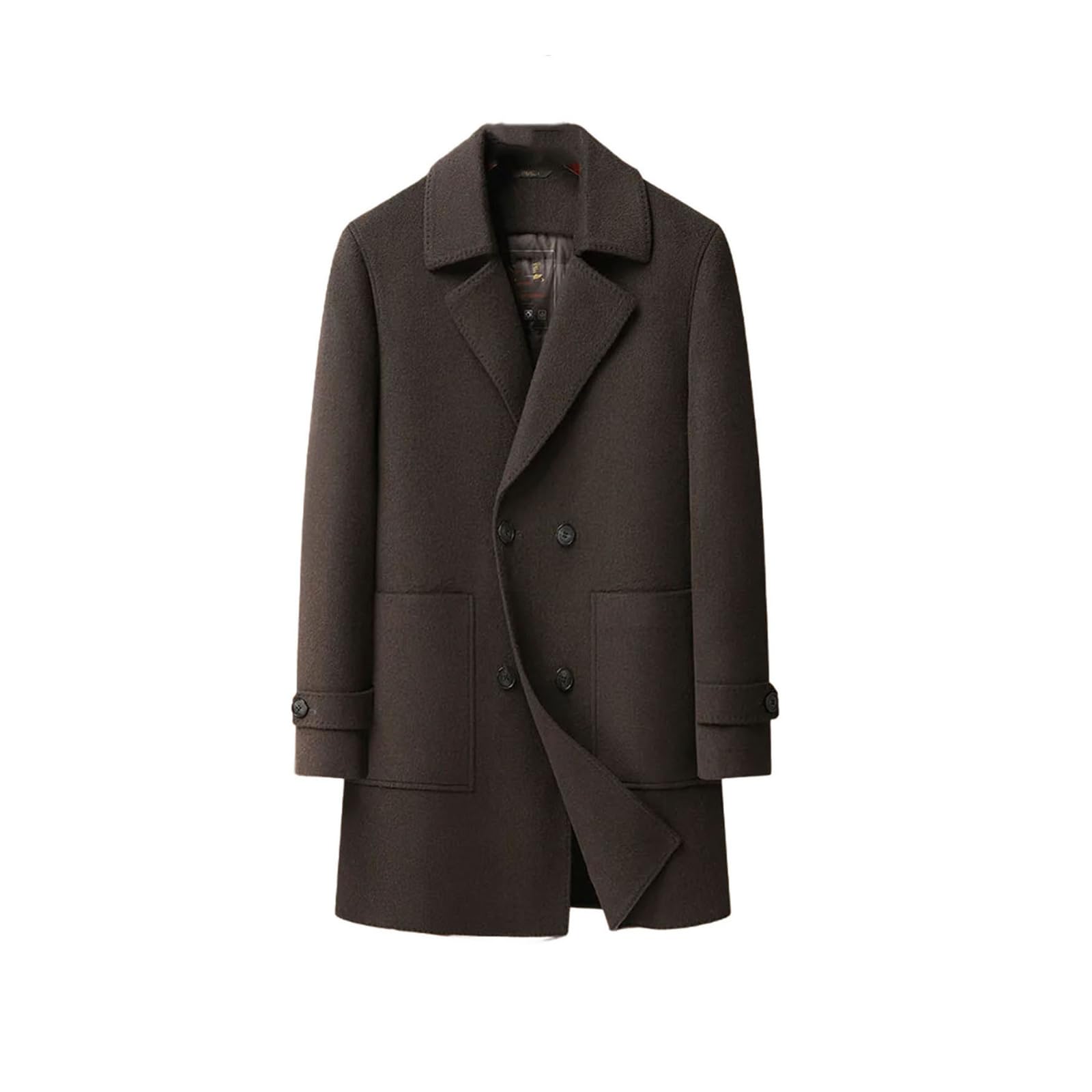 Cappotto da uomo caldo 100% lana cappotto staccabile piumino fodera invernale top cappotti di lana capispalla giacche ispessite