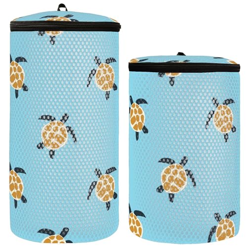 Set di 2 sacchetti per il lavaggio delle scarpe da ginnastica set di 2 per la pulizia tartaruga in mare 1 taglia Tartaruga in mare 1 size