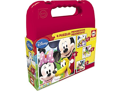 Educa Koffer Progressive Puzzle Mickey Mouse Clubhouse Set de 4 Puzzles. Recommandé à partir de 16505 - vue 2