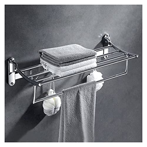 Porte-serviettes pliant en laiton pour petits espaces humides