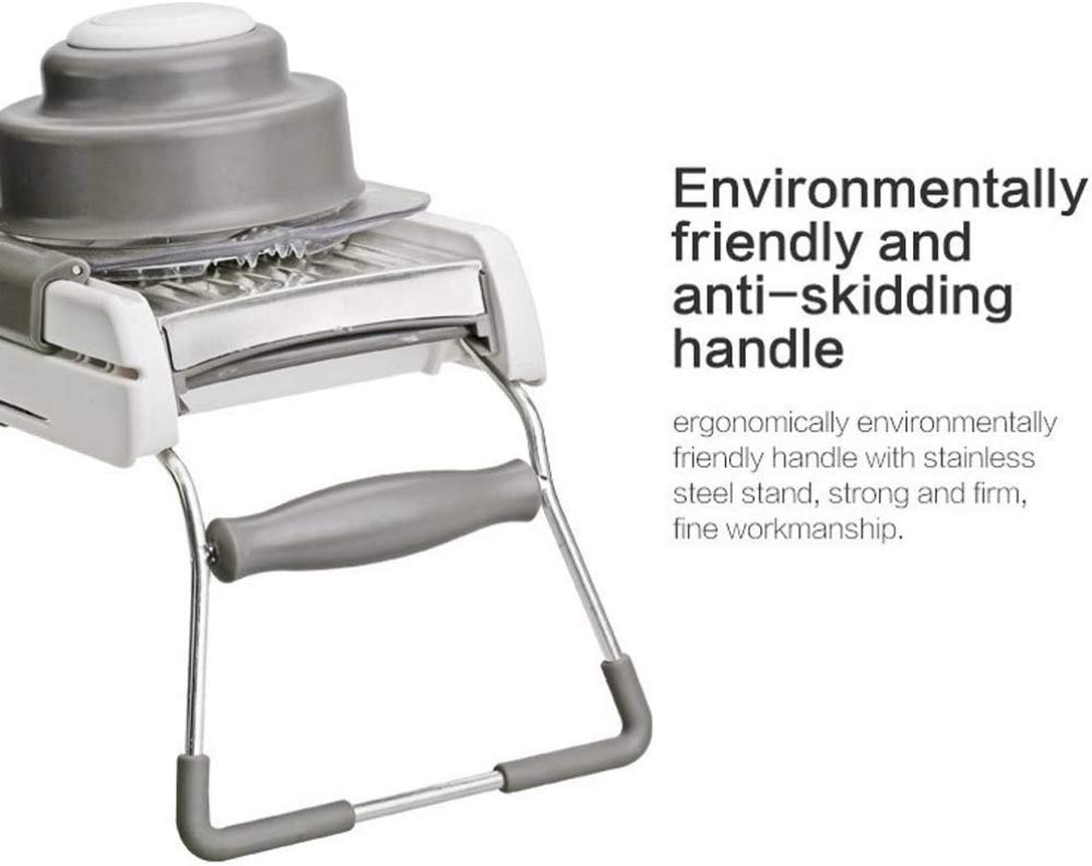 Mandoline Slicer Cuchilla Juliana Profesional De Acero Inoxidable Ajustable 18 Funciones Diferentes Para Cortar Verduras Picar Cebolla Patata Alimentos Ajustables Manualmente Electrodomésticos De Coci