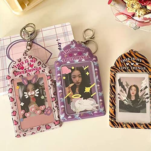 Hislaves Material de papelaria escolar, porta-cartão, estampa única, resistente ao desgaste, couro s