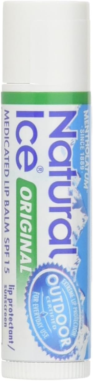 Mentholatum Natural Ice Lip Balm Original SPF 15 1 Each ( Packs of 48), 0.16 Ounce (Pack of 48)