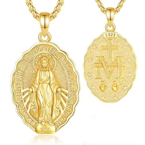 EUDORA Virgin Mary Necklace
