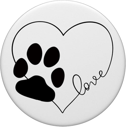 Miniatura 3 de Love Dogs Valentine PopSockets Grip and Stand for Phones and Tablets