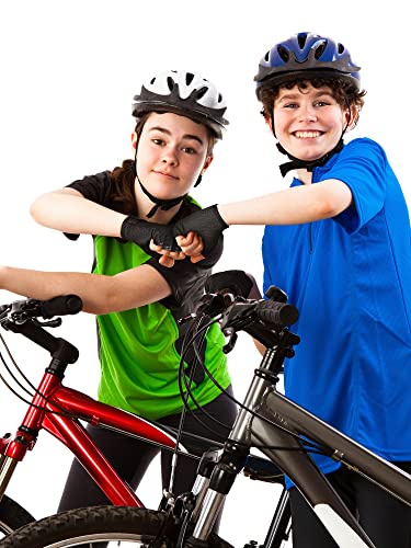 Image of Boao 3 Pairs Kids Half Finger Bike Gloves