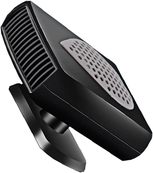 Riloer Portable Car Heater or Fan 12V 150W Car Heater That Plugs Into Cigarette Lighter, 2 in 1 Fast Heating and Cooling Car Defogger Car Defroster, Heater for Car Truck Rv SUV Trailer, 12V