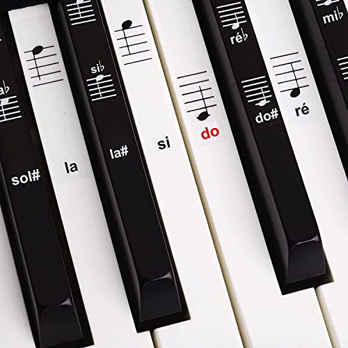 Belfort®️ Autocollants pour notes de piano + clavier pour...