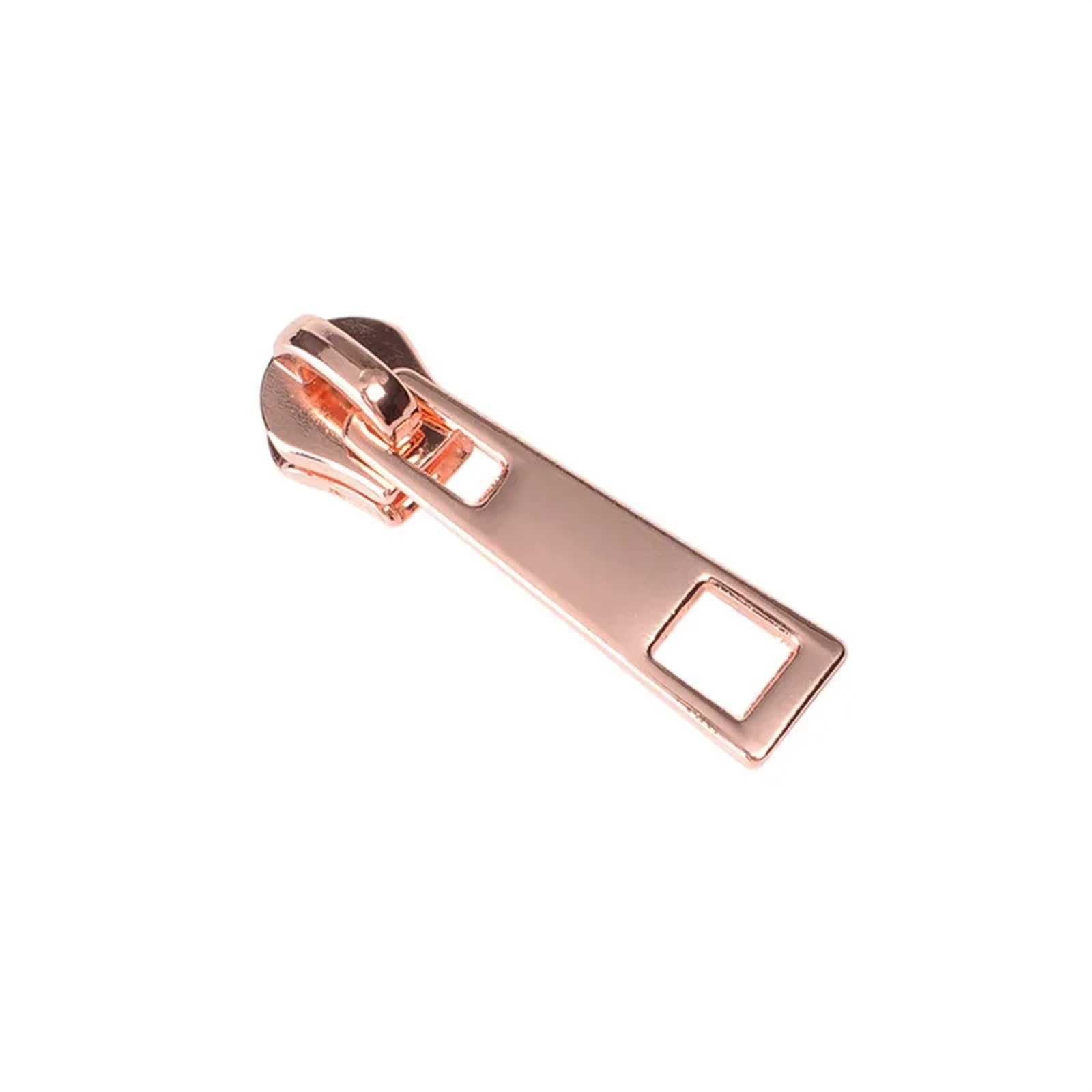 Reemplazo del tirador de cremallera, Tirador de cremallera 10 unids/paquete 5 # tirador de cremallera de Metal cabeza DIY bolsas de ropa reparación reemplazar Kait tirador de cremallera reemplazo(Silv