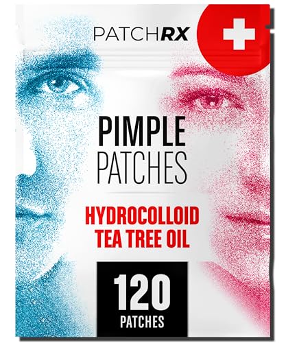Pimple Patches for Face (120 Pack), Hydrocolloid Patch with Tea T...