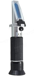 屈折計 0-80%アルコール屈折計 アルコール濃度計 測定アルコール、ATC アルコール生産、蒸留酒、飲料、水とエタノール(ウイスキー、ブランデーなど)に使用 … (アルコール計)