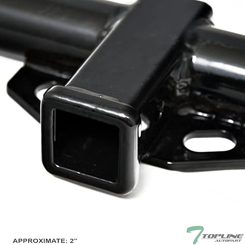 Miniatura 3 de Clase 3 III - Tubo receptor negro de 2 pulgadas para parachoques trasero para remolque de remolque compatible con Honda Odyssey 99-17