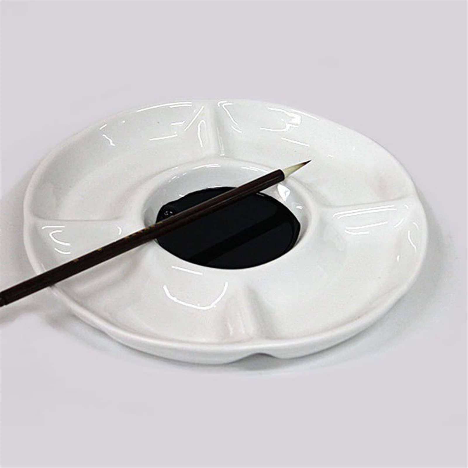 Ceramiczna Paleta Akwareli, Biała Paleta Artysty, Odpowiednia Do Malowania Olejnego, Akwareli, Tacki Do Mieszania Gwaszu
