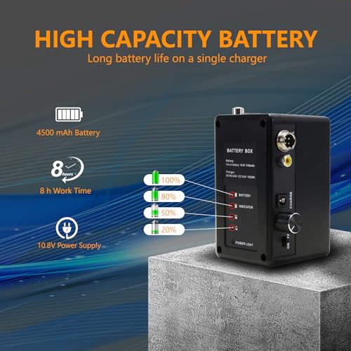 Cámara de Alcantarillado con Localizador, Auto-nivelante, Pantalla IPS de 9", Cámara de Inspección con DVR, MIC, IP68 con 12 LEDs para Hogar, Drene Tuberías miniatura 6