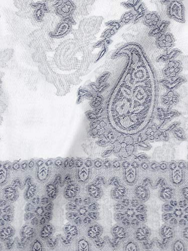 NYFASHION101 Women's Chiffon Soft Viscose Floral Paisley Pattern Scarf Shawl Wrap3