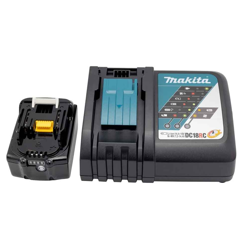 MAKITA 191B51-7 DC18RC Fast Charger Pack + 1 bateria 18V 5Ah Li-ion BL1850B
