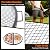 Ferrochef 40 Inch X-Marks Fire Pit Grill Grate Round Foldable Fire Pit Cooking Grate Heavy Duty Steel Campfire BBQ Grill Grid with Handles for Outdoor Camping Cooking, Black