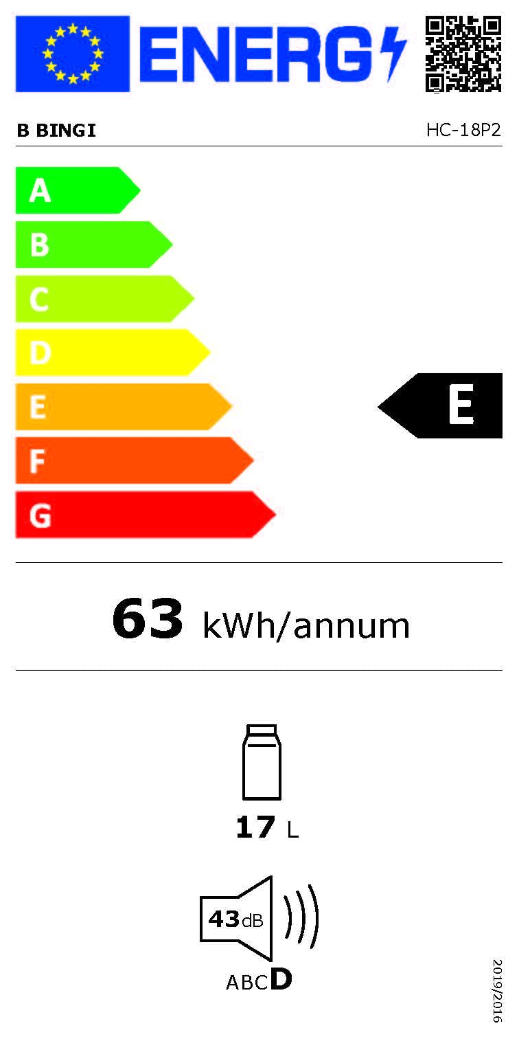 BINGI przenośna lodówka samochodowa 18 litrów, 12/24 V DC i 230 V AC, mini zamrażarka do samochodu, ciężarówki, na kemping, do domu (15°C do -18℃)
