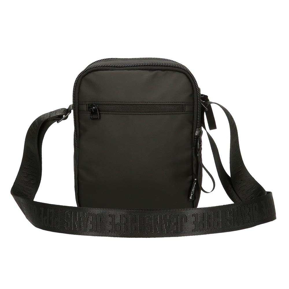 Pepe Jeans Hoxton bandoleras y neceseres, Negro y Azul, poliestery PU Diferentes tamaños