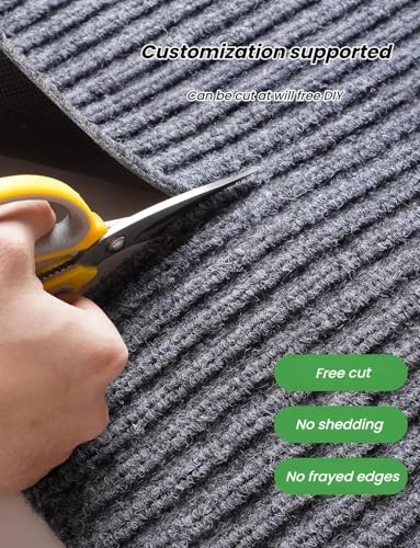 Tapis de couloir antidérapant rouge 120x150cm isolant acoustique
